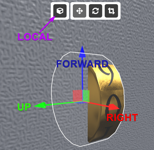 Turnable axis